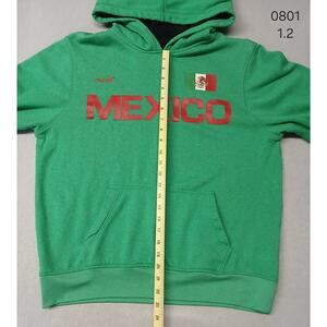 Mitre (Faded Size) Men's Green Mexico Hoodie Pullover